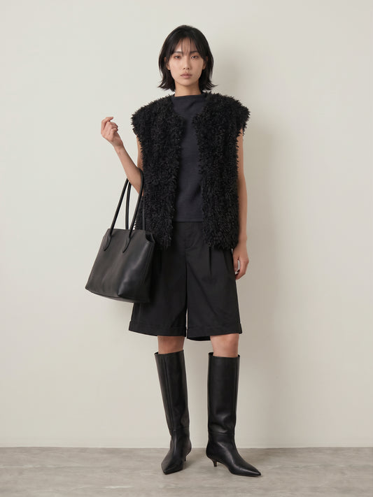 NOISY MAY - Isabelle Faux Fur Vest - 