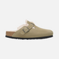 Boston Shearling - Taupe Suede