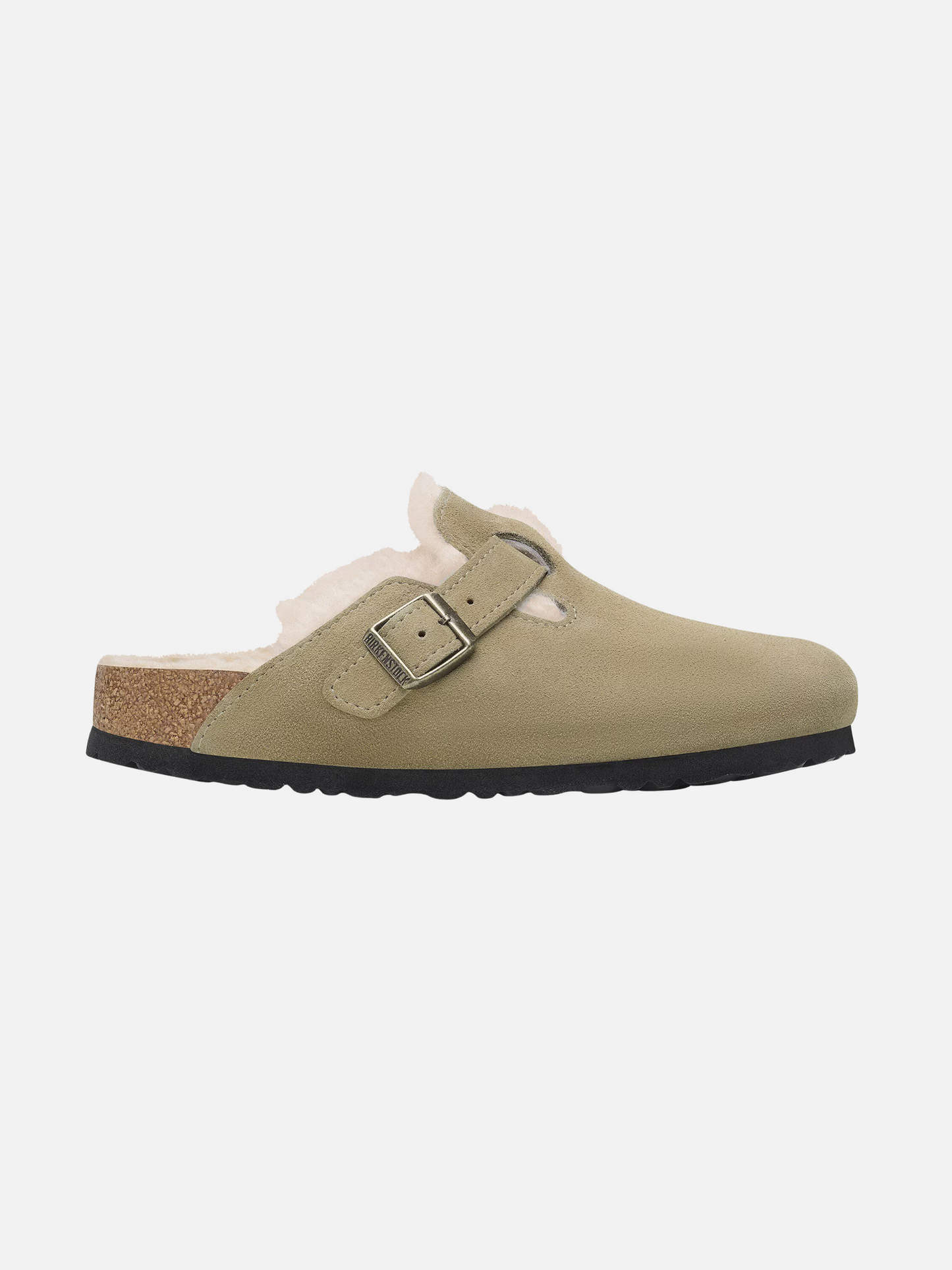 Boston Shearling - Taupe Suede