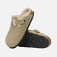 Boston Shearling - Taupe Suede