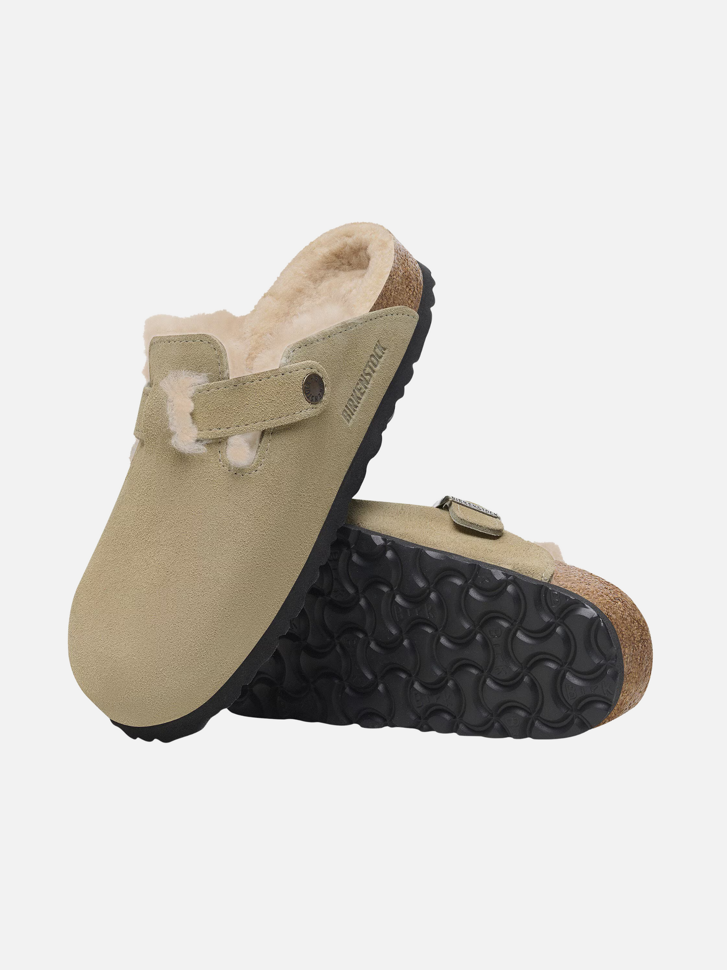 Boston Shearling - Taupe Suede