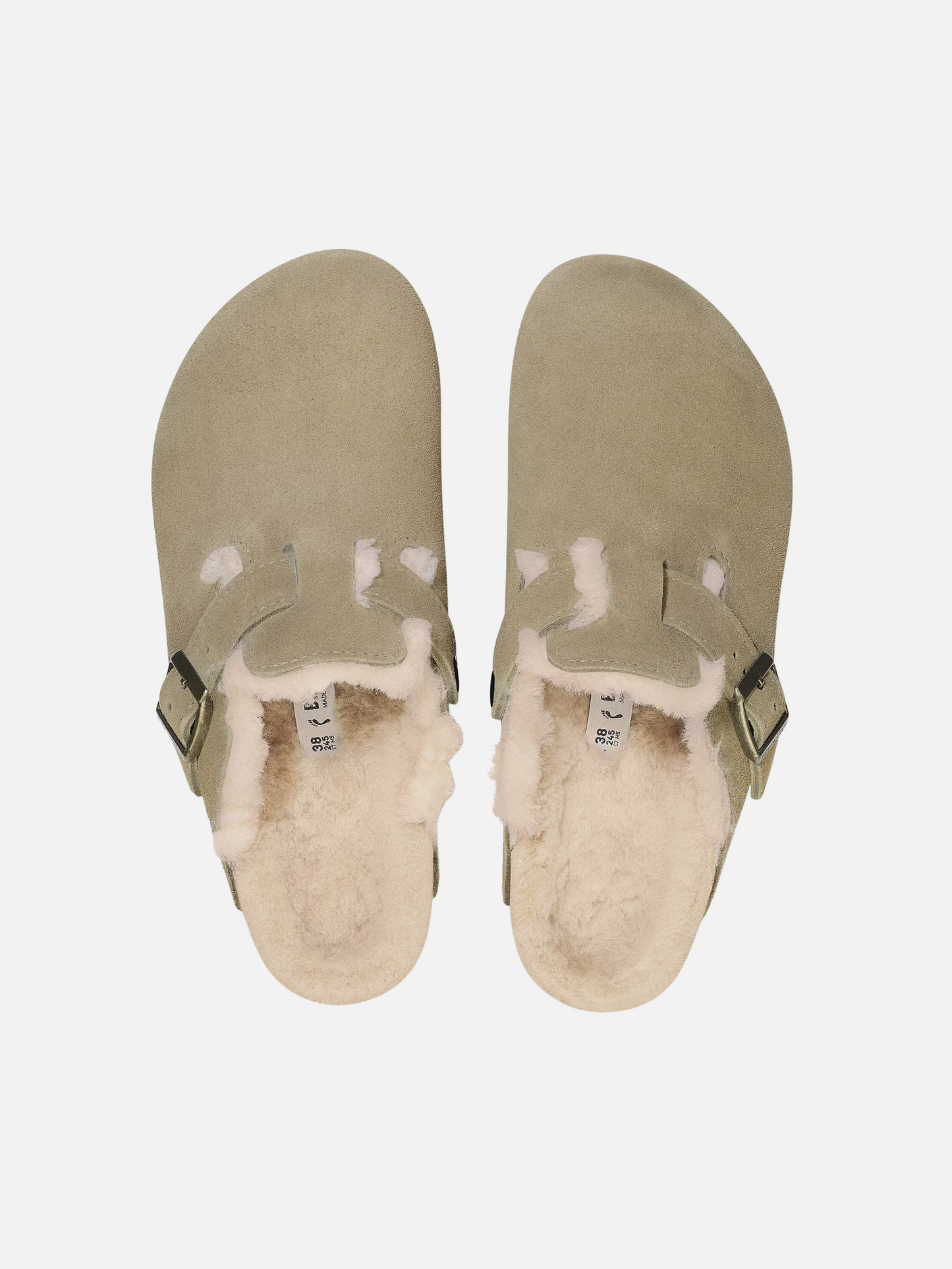 Boston Shearling - Taupe Suede