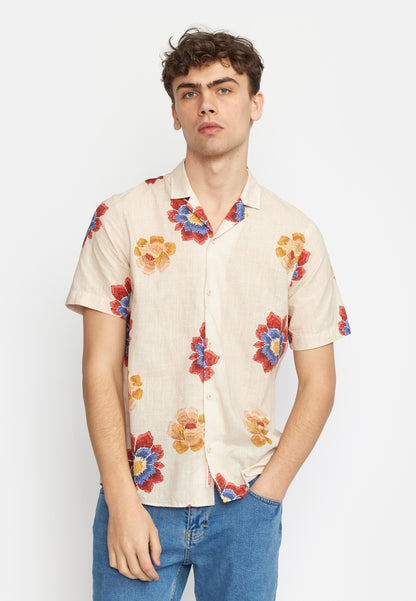 m tops - REVOLUTION - Flower Cuban Shirt - PLENTY
