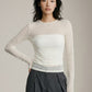 LOVEFINN - Lace Longsleeve Top - 