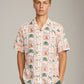REVOLUTION - Tropical Stamp Cuban Shirt - 