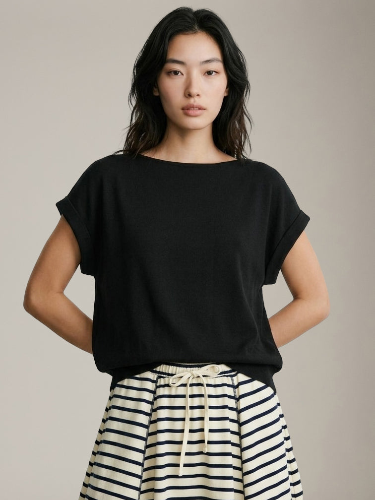LOVEFINN - Cuff Sleeve Top - 