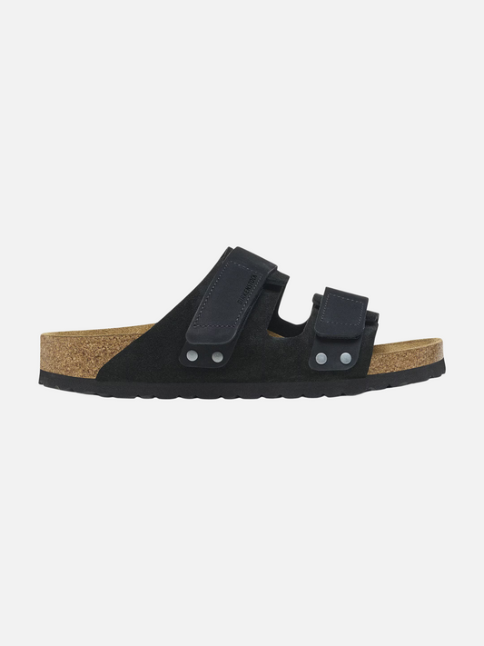 BIRKENSTOCK-Uji Hook & Loop-Black Suede/Nubuck