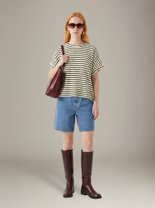 LOVEFINN - Striped Boxy Top - 