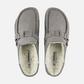 BIRKENSTOCK-Buckley Shearling Clog-Stone Coin