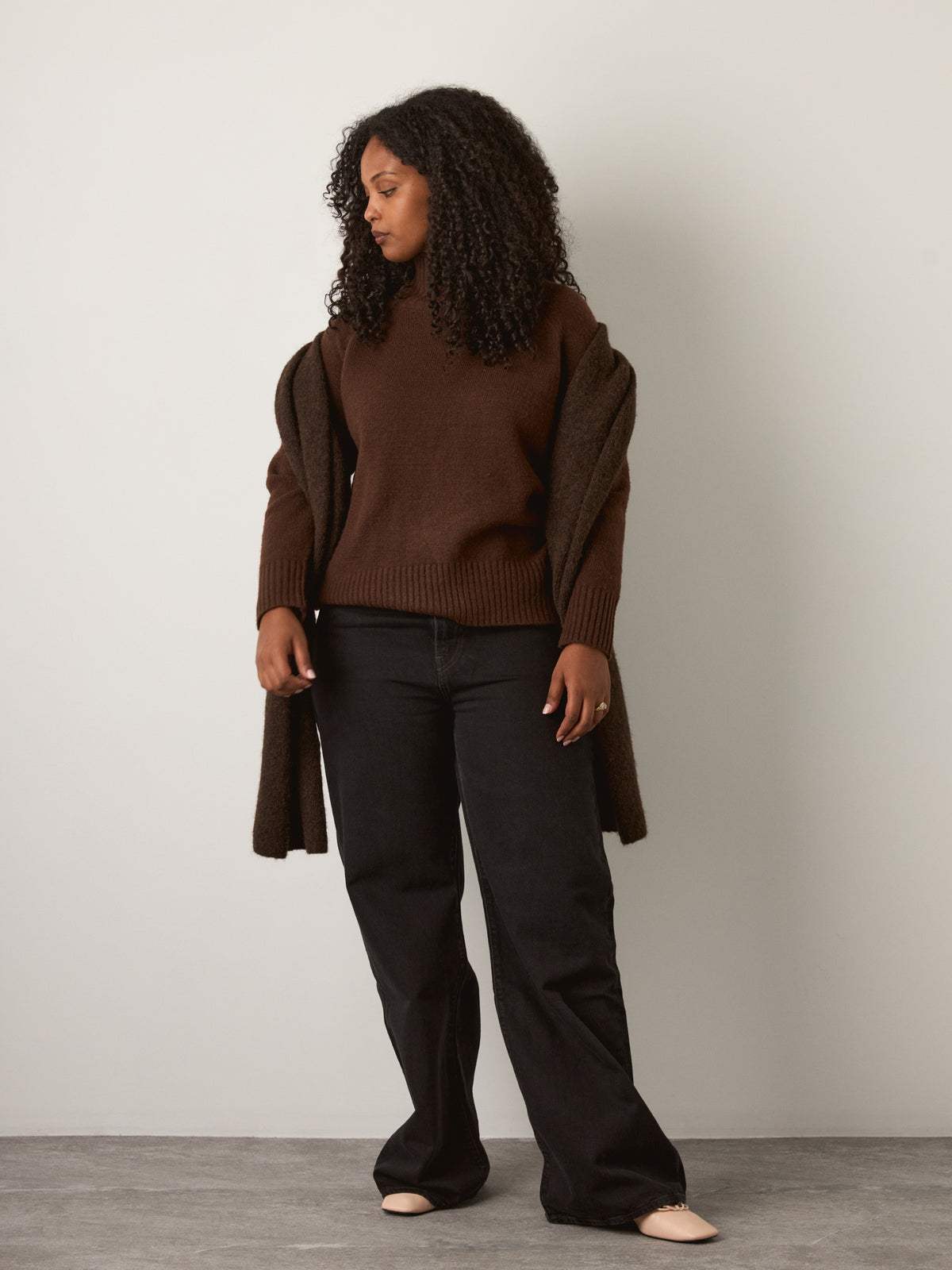 Anthousa Mockneck Pullover Sweater
