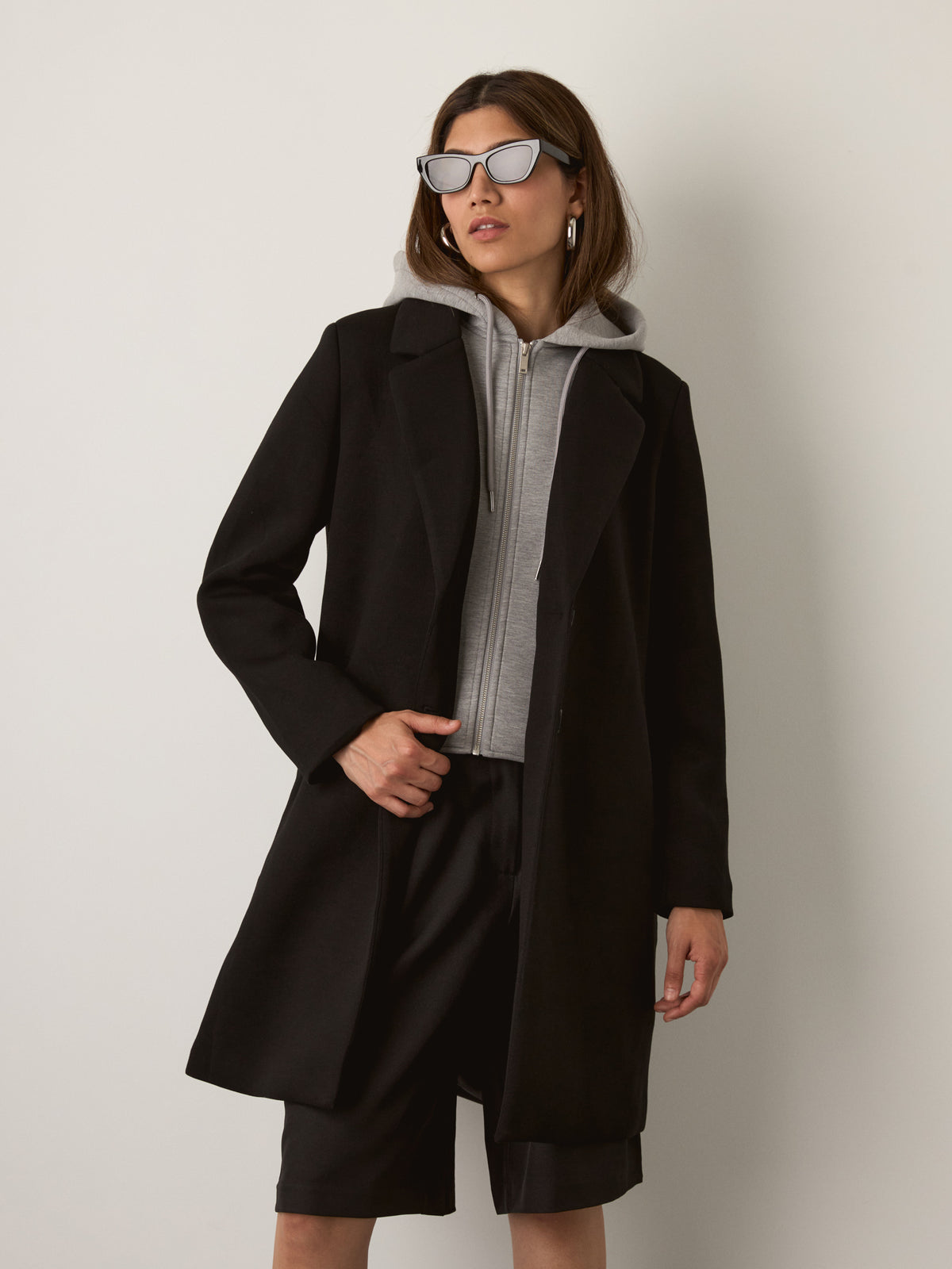 Despina Scuba Hooded Coat