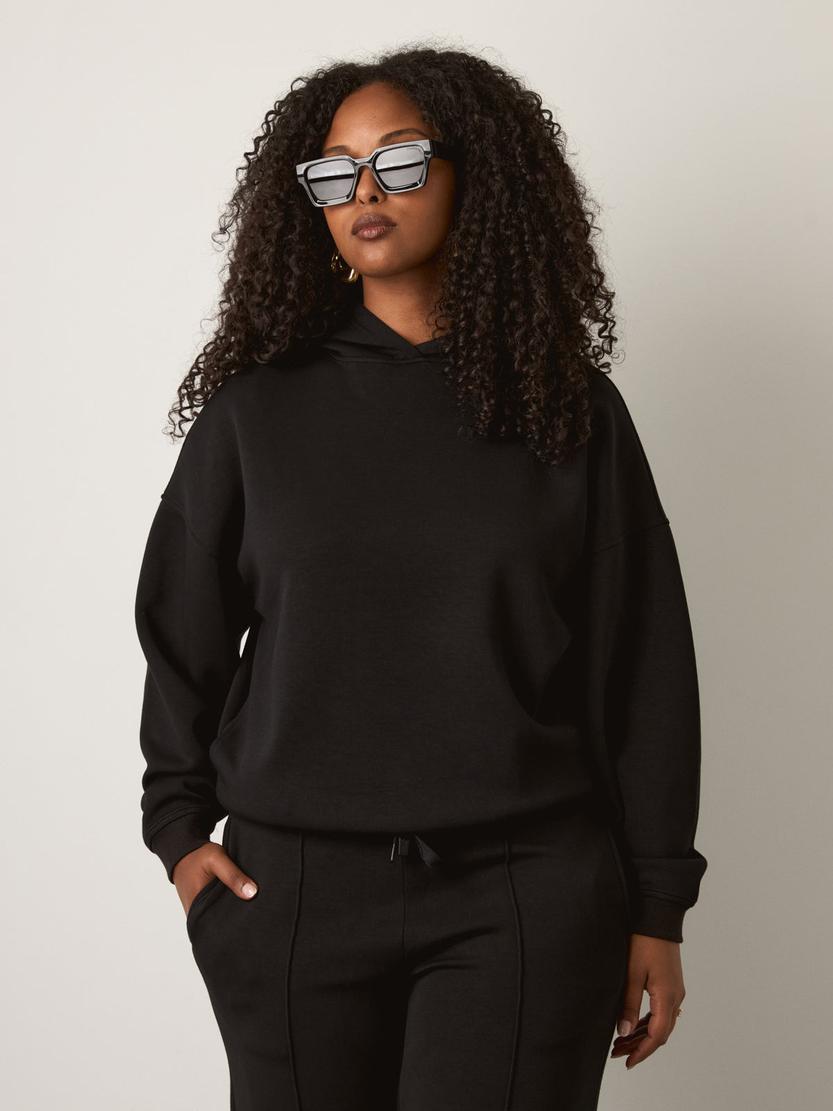 Halana Soft Knit Short Hoodie