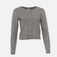 PGD - Ace Crop Button Cardigan - Warm Gray