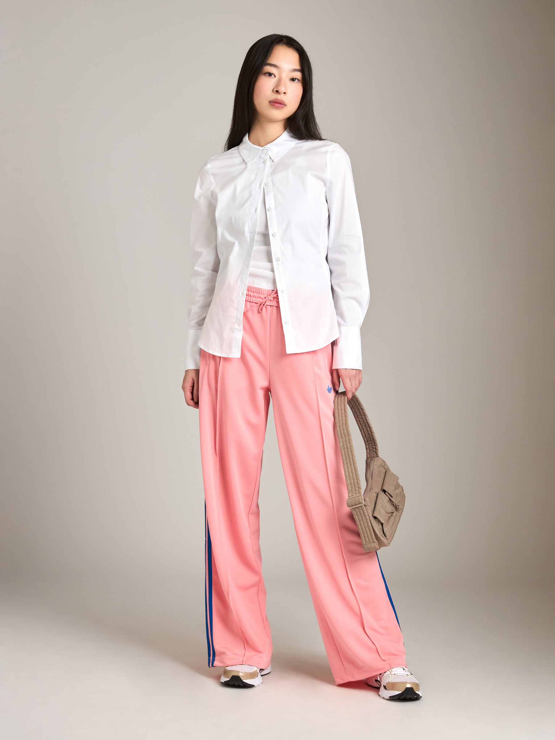ADIDAS-Firebird Loose Track Pants-Semi Pink Spark / Blue