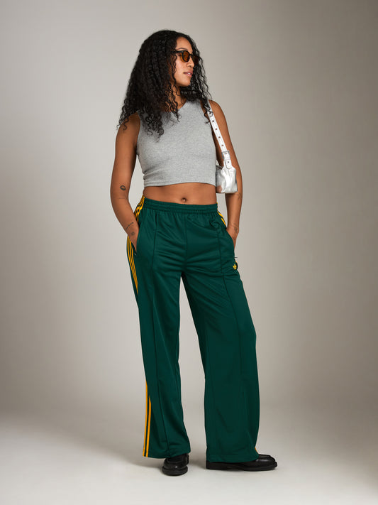 ADIDAS-Firebird Loose Track Pants-Collegiate Green / Crew Yellow