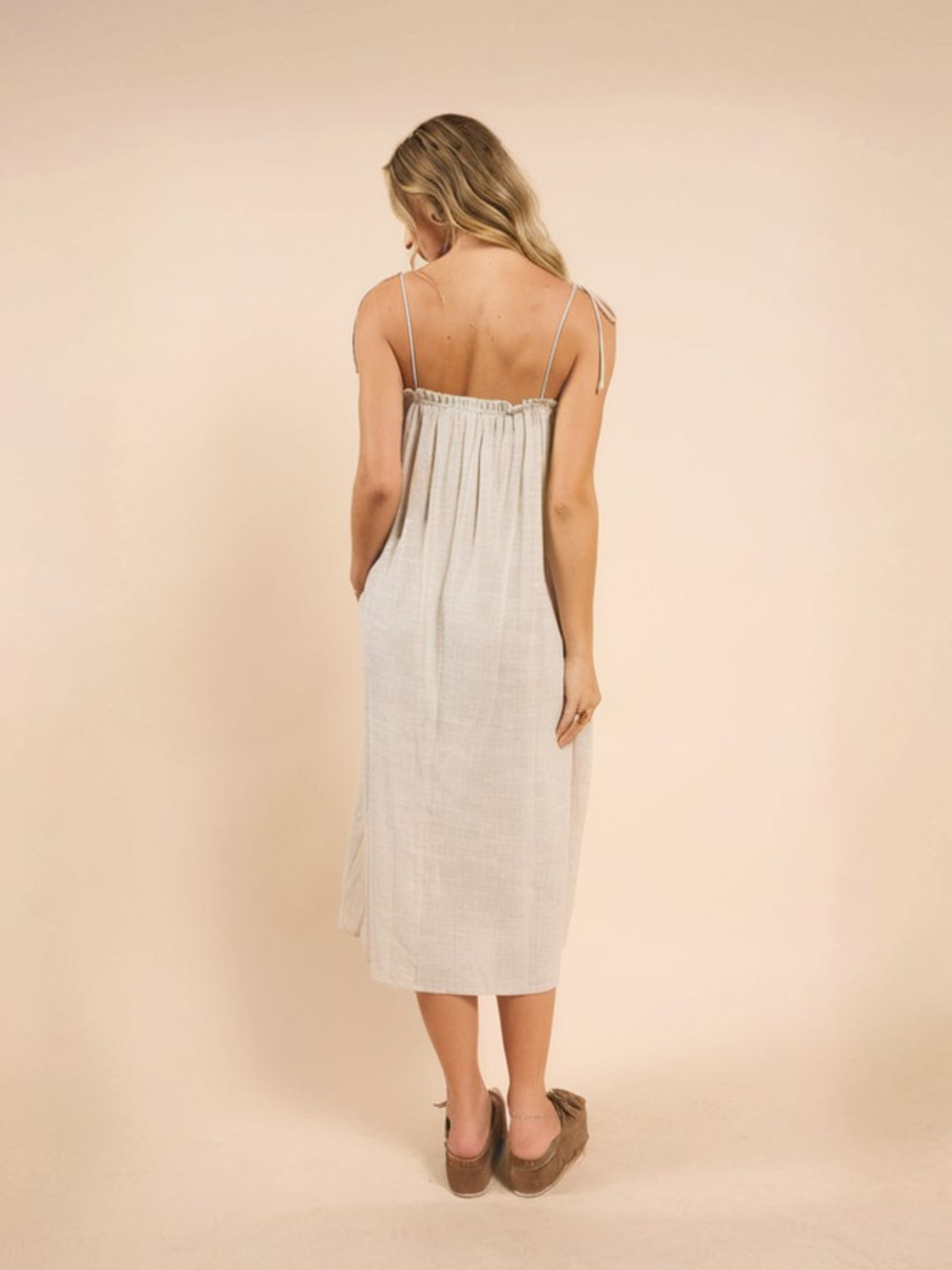 Mojave Tie Strap Midi Dress