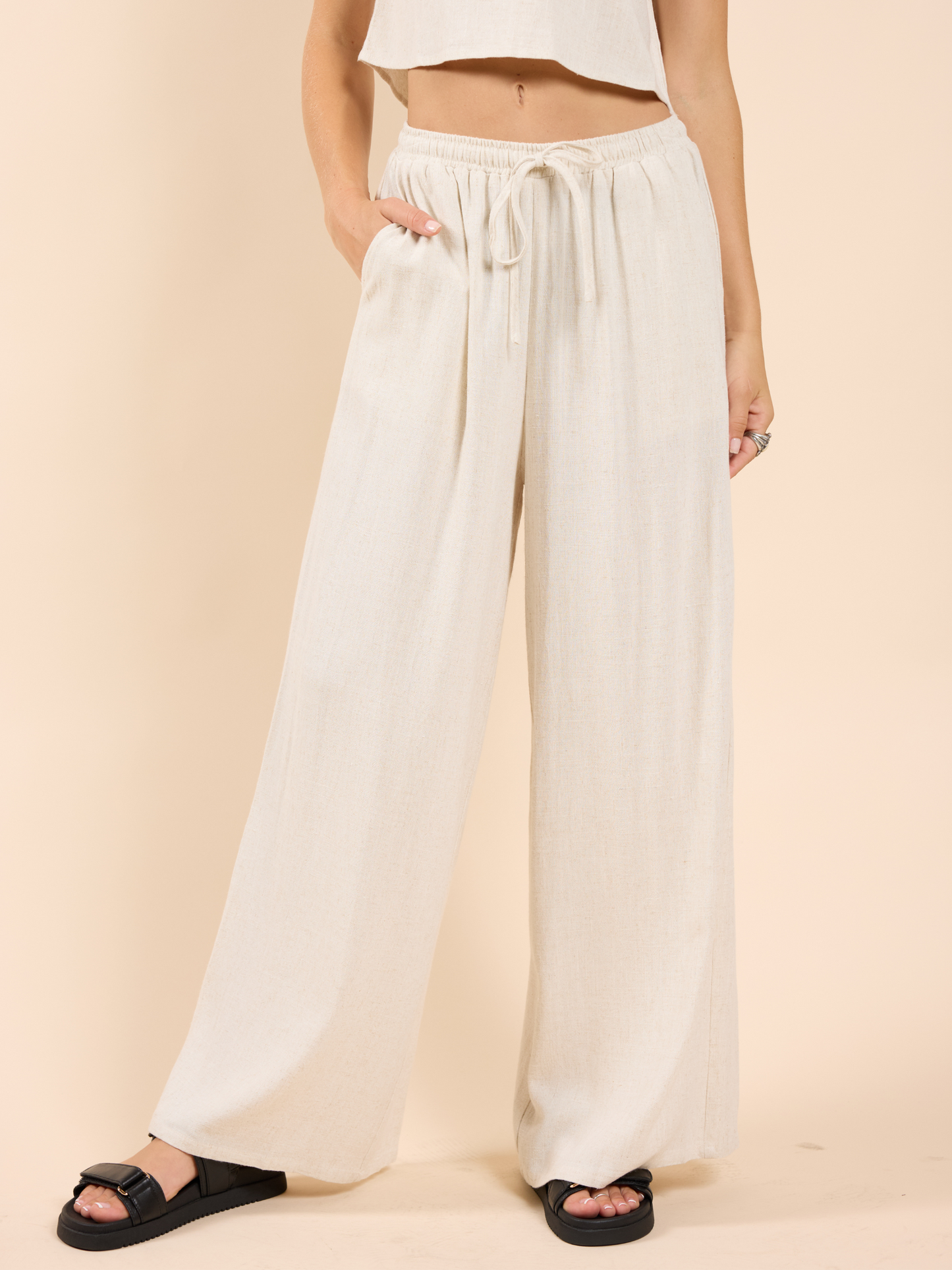 SADIE & SAGE-Sugarloaf Pants-Oatmeal