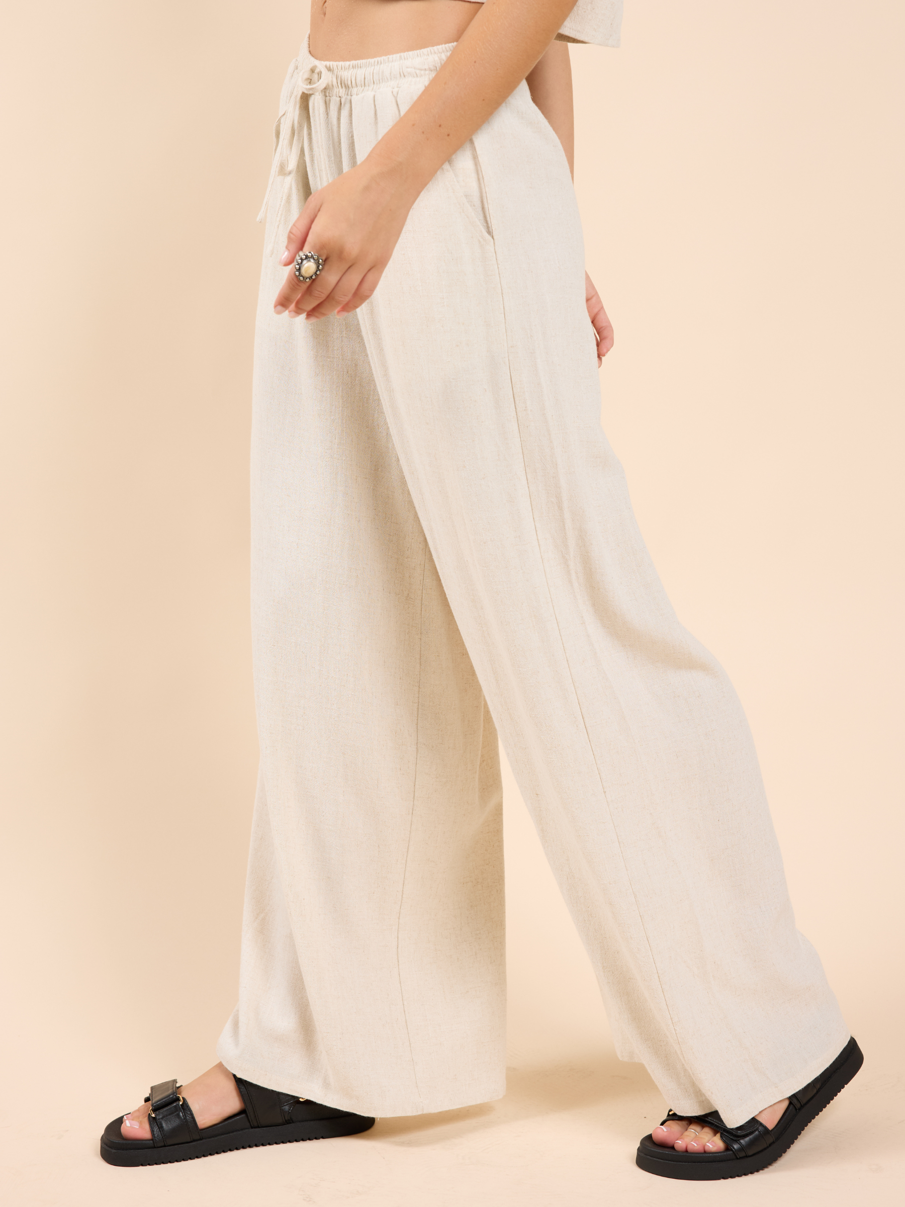 SADIE & SAGE-Sugarloaf Pants-Oatmeal