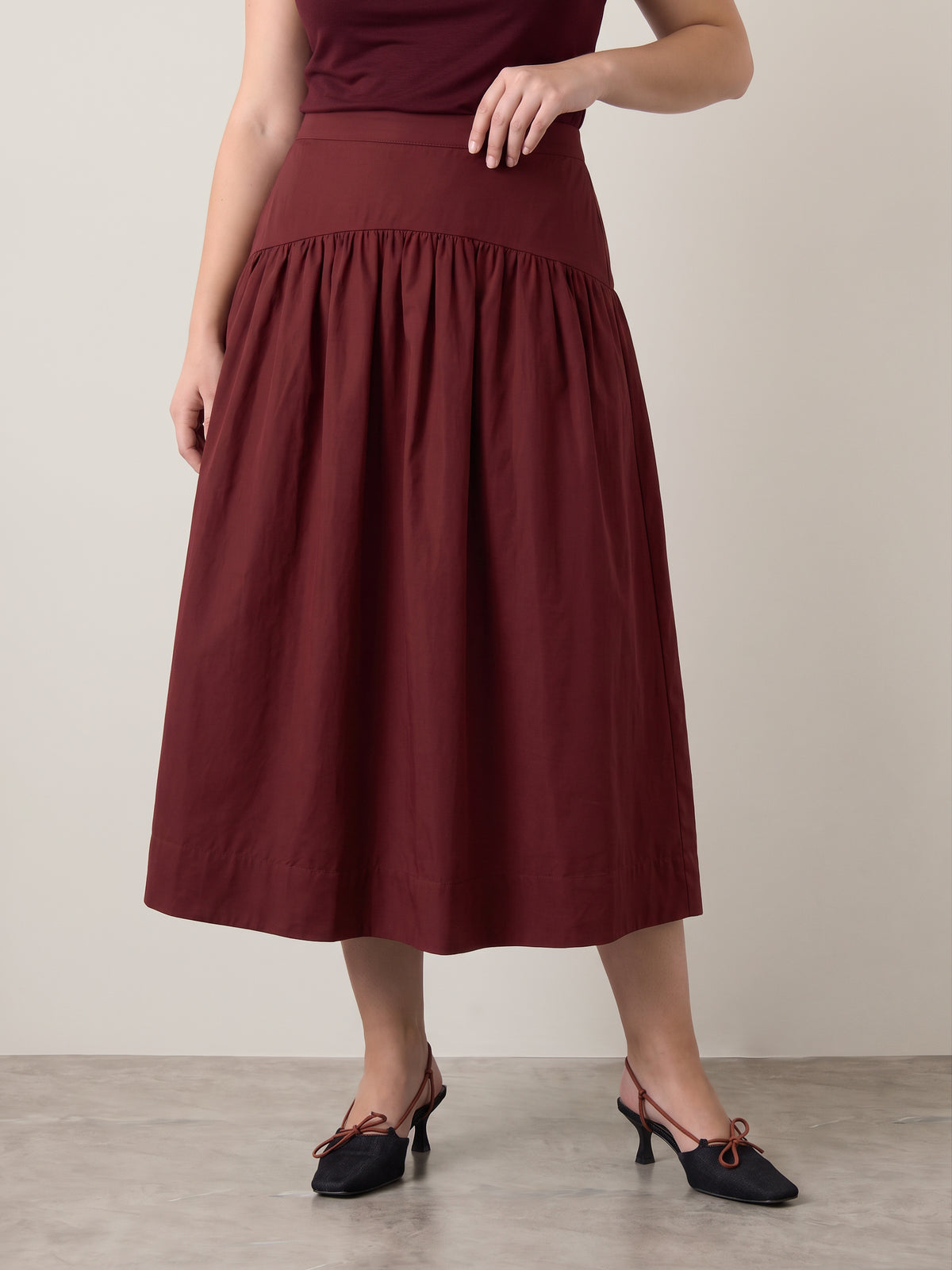 Tea Garden Midi Skirt