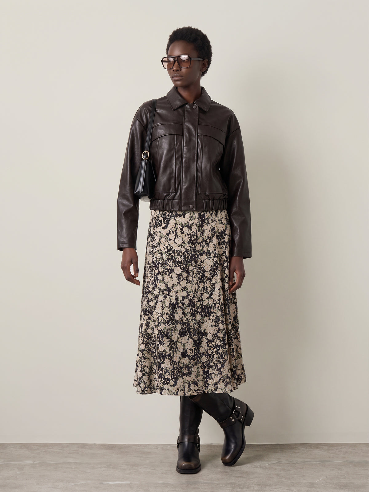 SADIE & SAGE - Painted Fields Midi Skirt - 