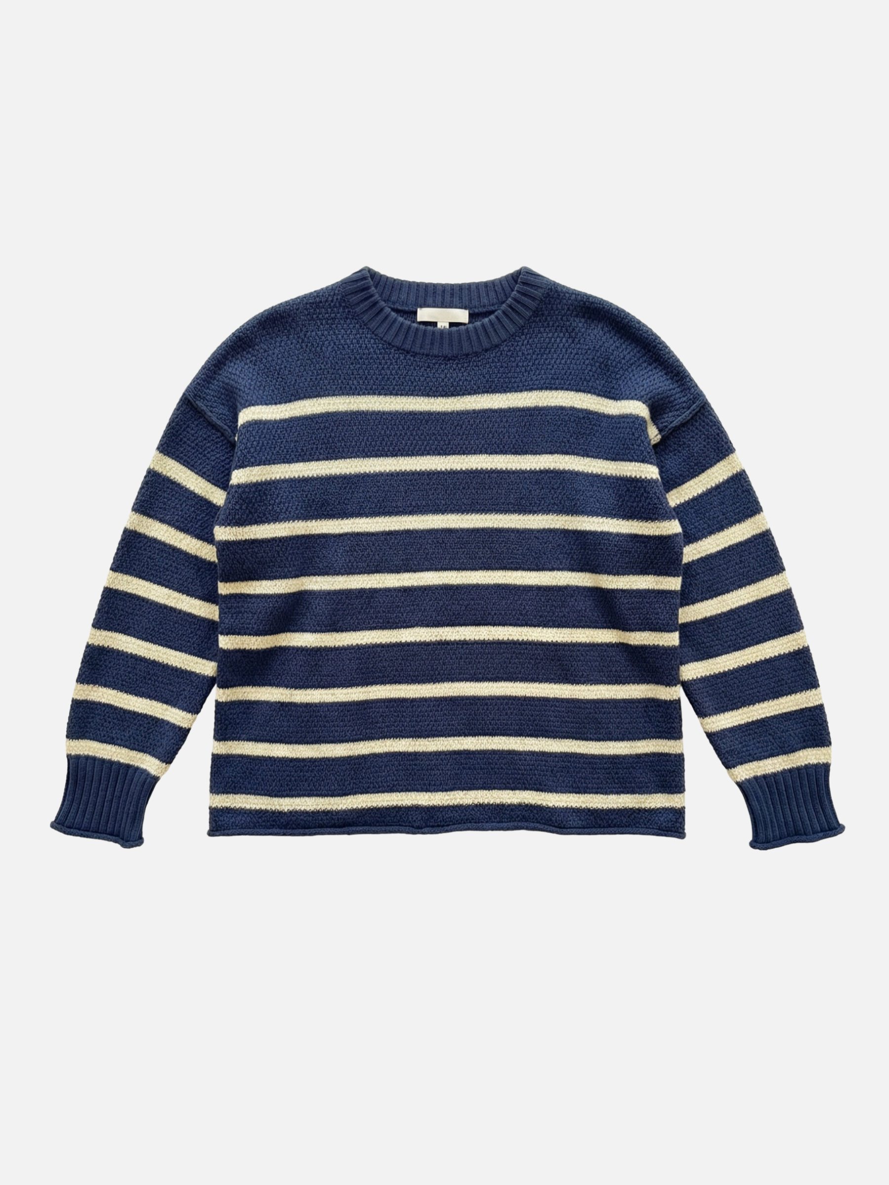 MONK & LOU - Anita Crewneck Stripe Pullover Sweater - 