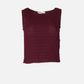 MONK & LOU - Textured Anneli Shell - Dark Cherry
