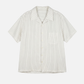 ATRIUM - Textured Pinstripe Camp Shirt - 