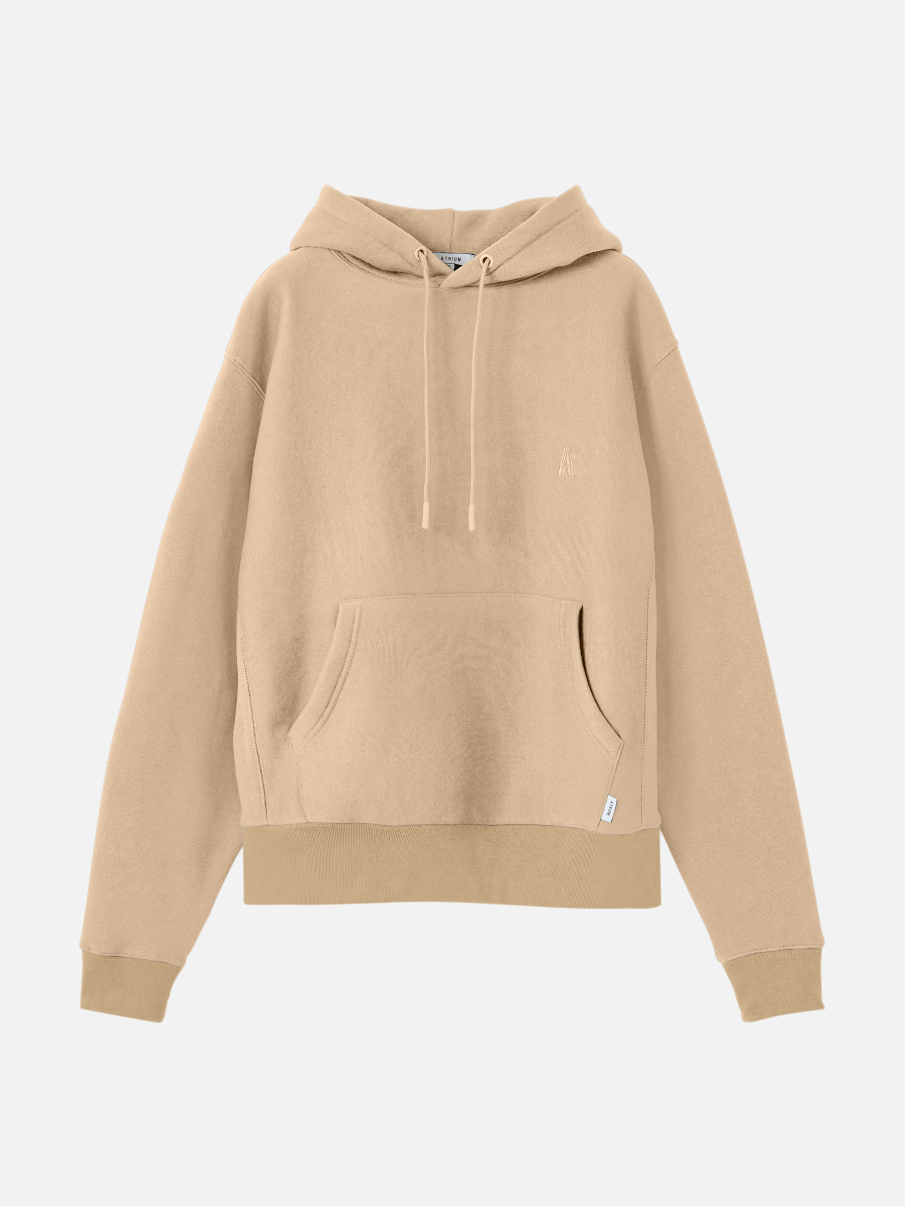 ATRIUM - Midweight Brush Fleece Pullover Hoodie - Oatmilk