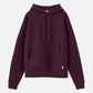 ATRIUM - Midweight Brush Fleece Pullover Hoodie - Red Plum