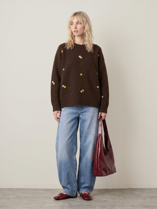 Audrey Flower Sweater