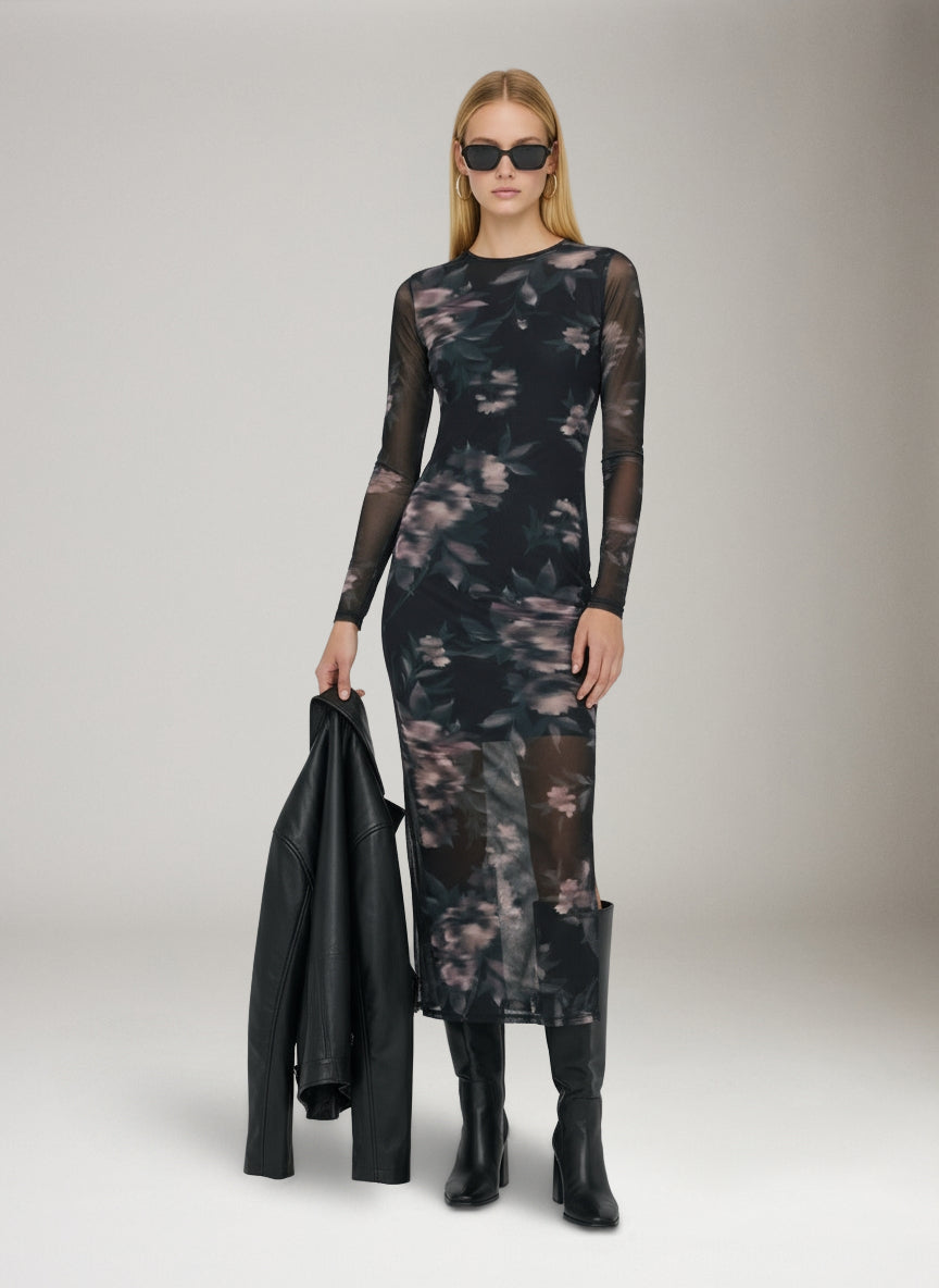 Kaya Midi Mesh Dress