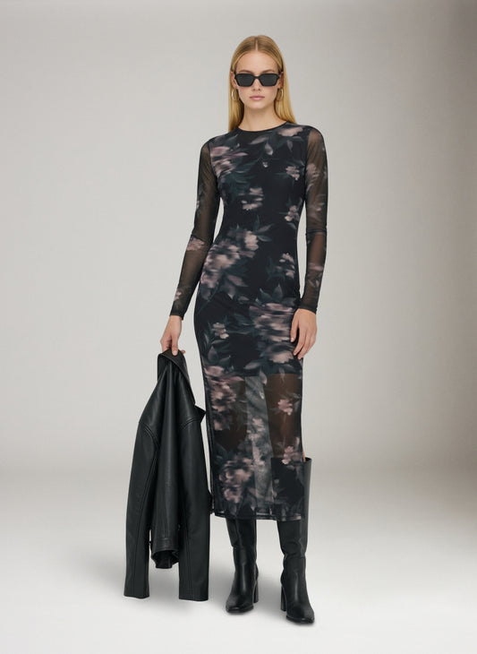 Kaya Midi Mesh Dress