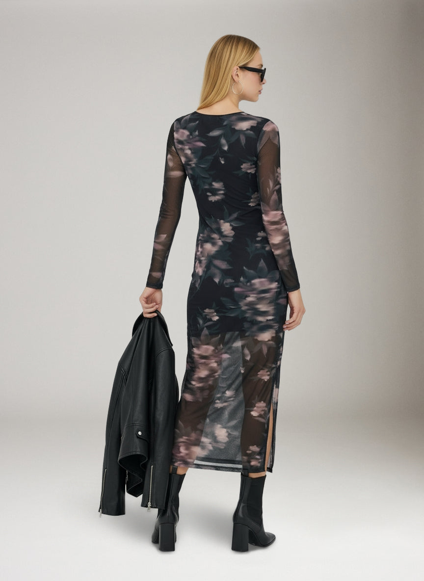 Kaya Midi Mesh Dress