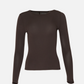 MONK & LOU - Beatrice Crewneck Long Sleeve Top - 