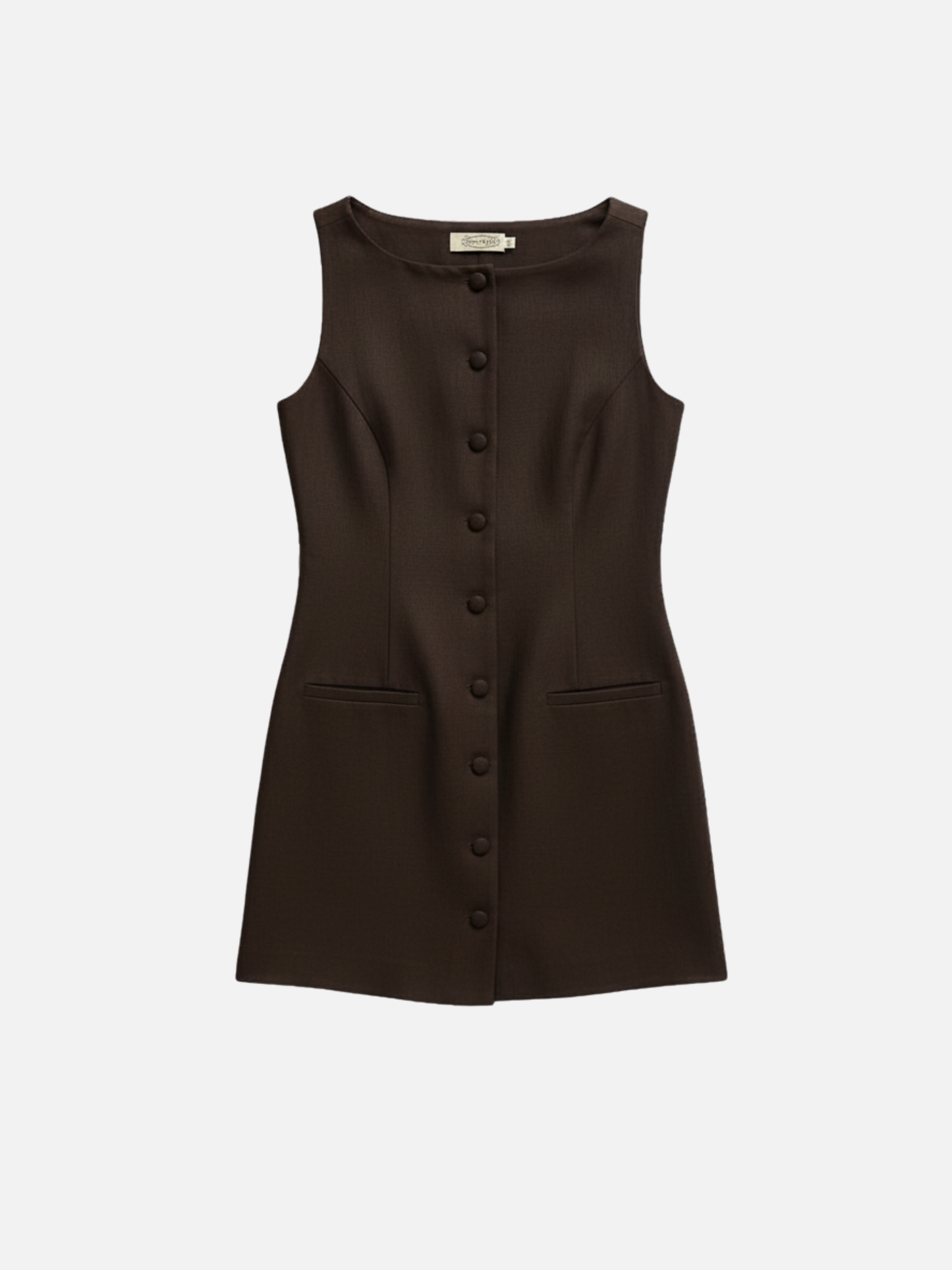 PROPAGANDA - Belle Boatneck Tunic Vest - Dark Brown