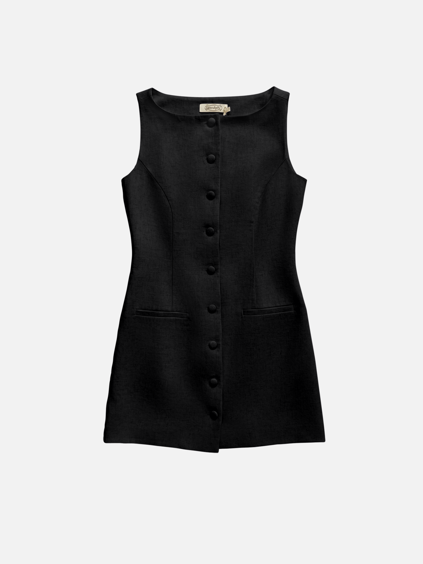 PROPAGANDA - Belle Boatneck Tunic Vest - Black