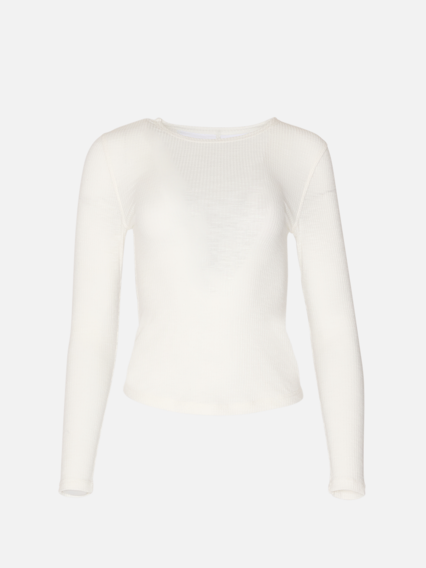 MONK & LOU - Bryony Wide Rib Long Sleeve Top - 