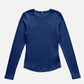 MONK & LOU - Bryony Wide Rib Long Sleeve Top - 