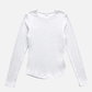 MONK & LOU - Bryony Wide Rib Long Sleeve Top - 