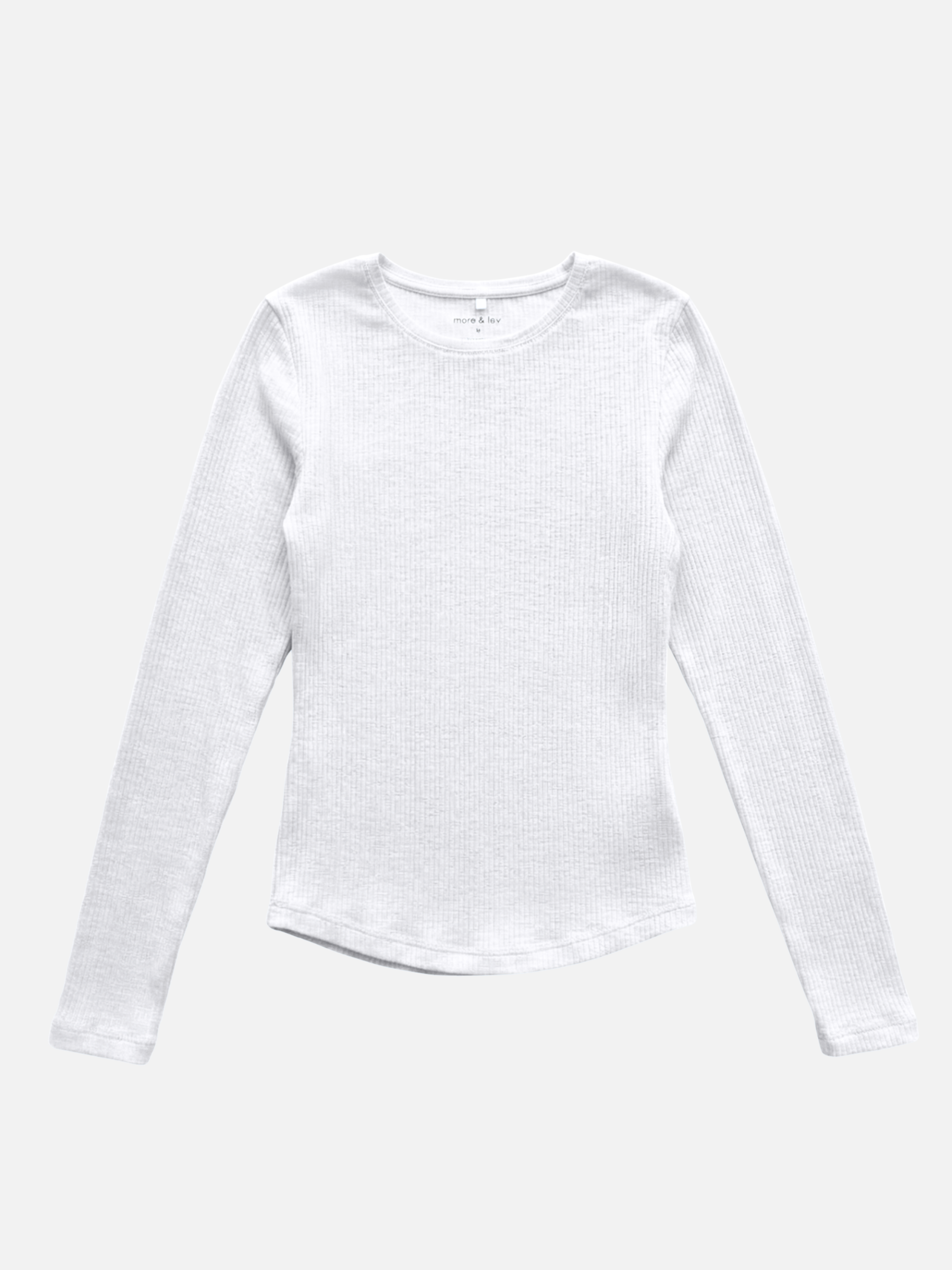 MONK & LOU - Bryony Wide Rib Long Sleeve Top - 