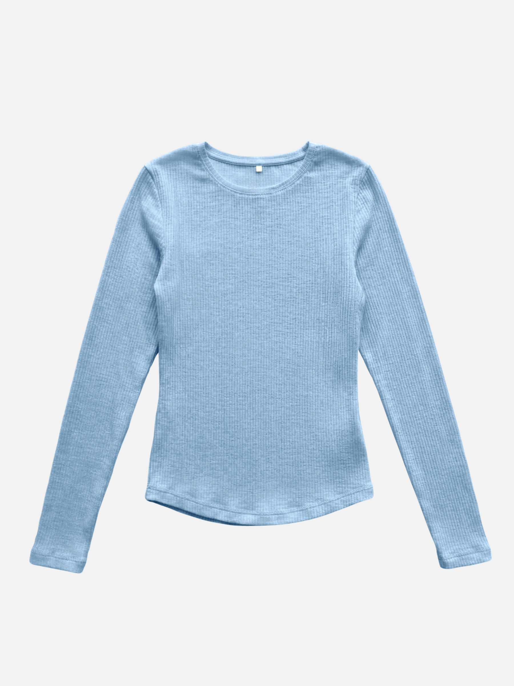 MONK & LOU - Bryony Wide Rib Long Sleeve Top - 