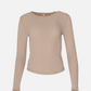 MONK & LOU - Bryony Wide Rib Long Sleeve Top - 
