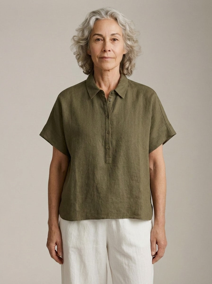 MONK & LOU - Camile Polo Top - 