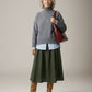 MONK & LOU - Malika Pleated Skirt - Forest Green