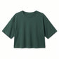 LOVEFINN - Cropped Dropped Shoulder T-Shirt - Hunter Green