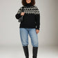 LYLA + LUXE - Aggie Fair Isle Mockneck Sweater - 