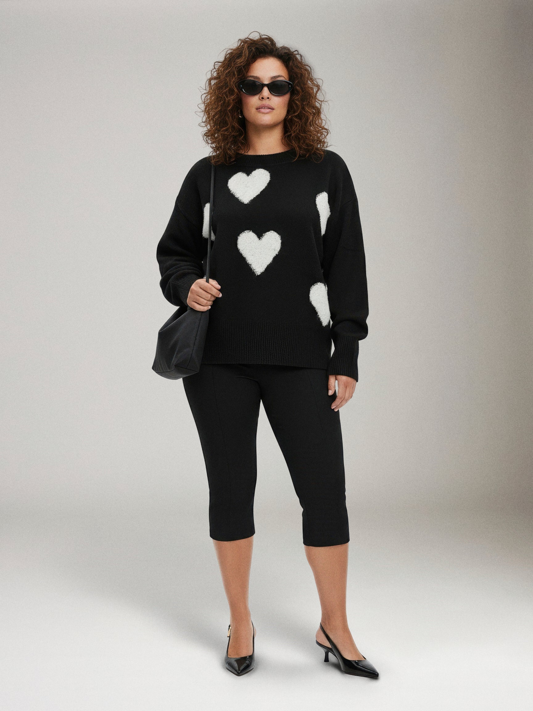 LYLA + LUXE - Ajax Heart Crewneck Sweater - 