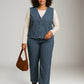 FRNCH - Cymric Stripe Reversible Vest - 