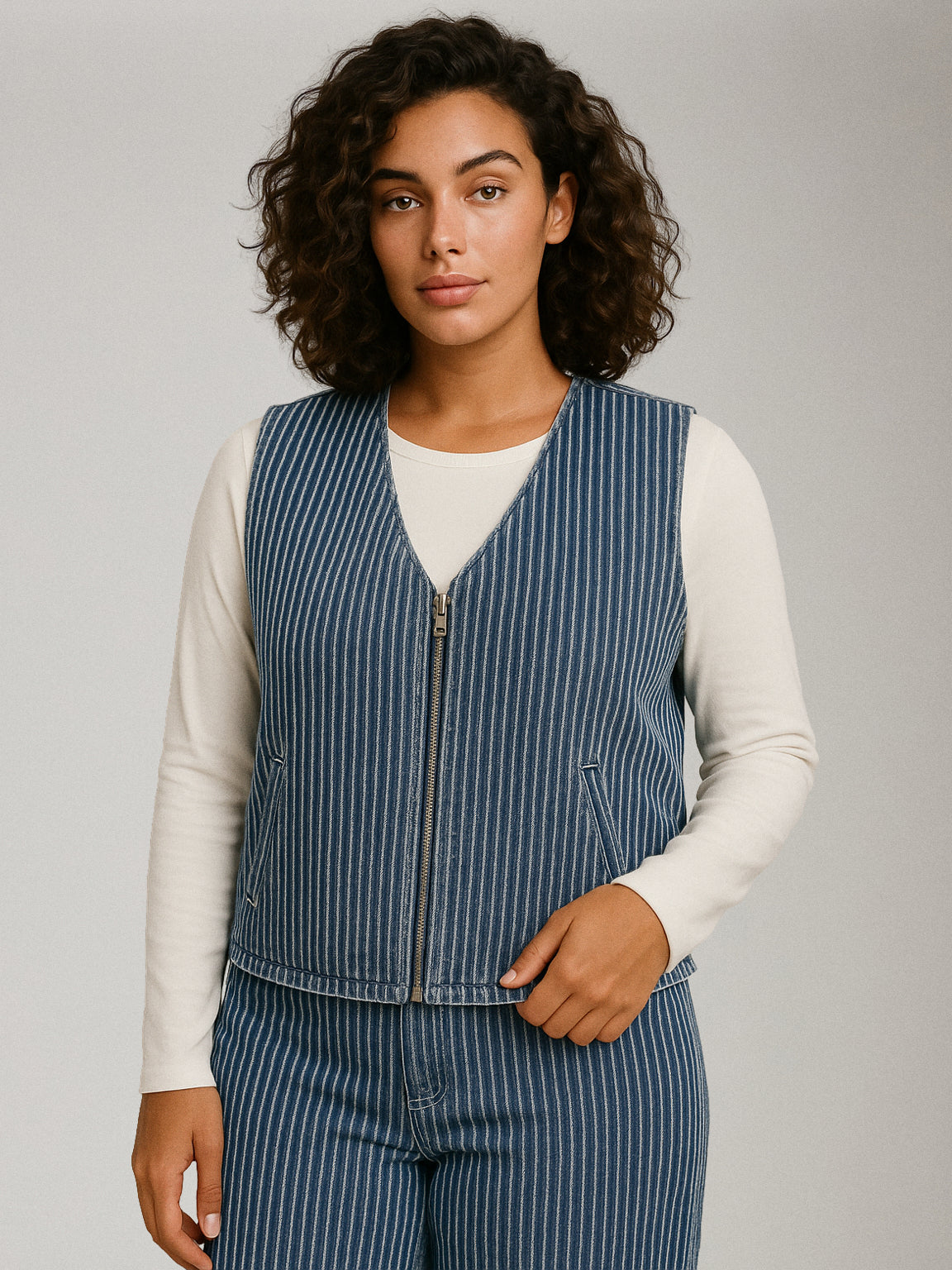 FRNCH - Cymric Stripe Reversible Vest - 