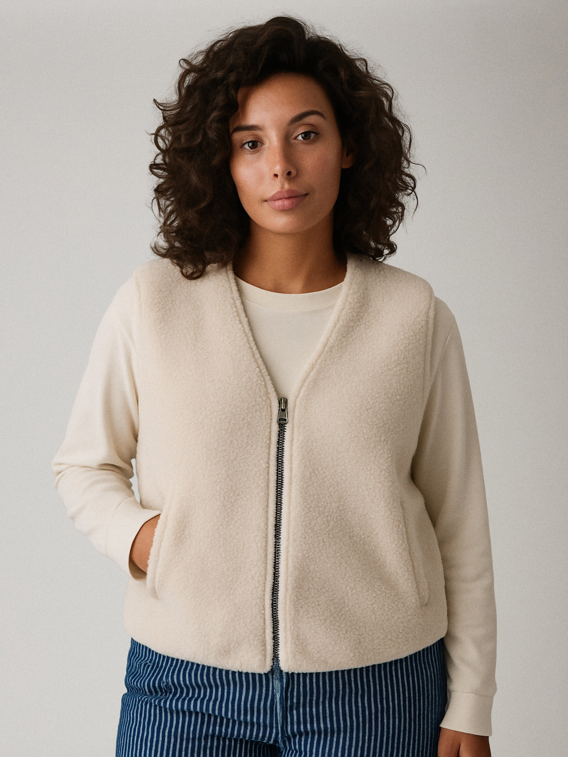 FRNCH - Cymric Stripe Reversible Vest - 